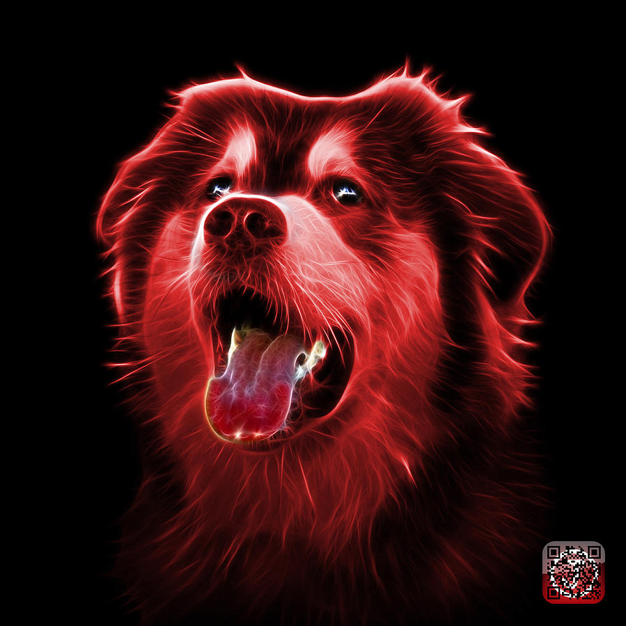 Red Malamute Dog Art - 6536 - BB Painting by James Ahn