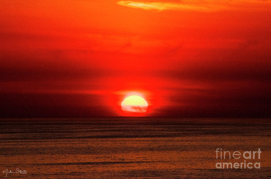 Red Malibu Sunset Photograph
