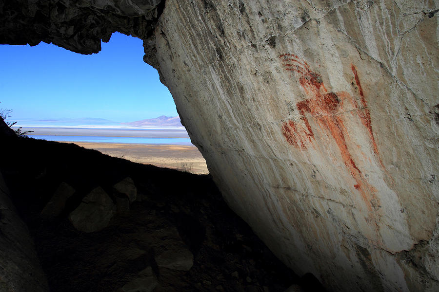 Red Man Cave Pictograph Photograph by Brett Pelletier