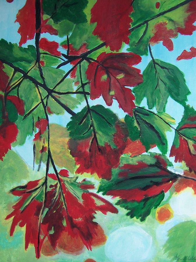 Red Maple Painting by Krista Ouellette