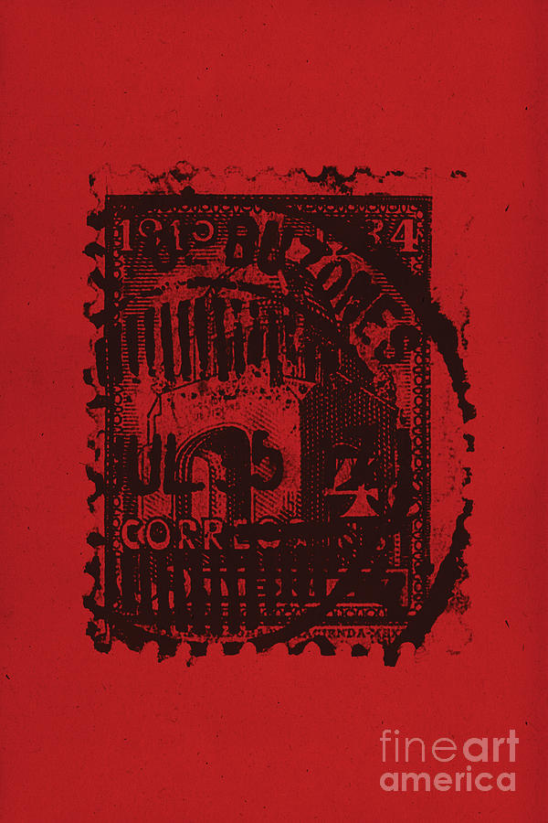 Red Mark Mixed Media by Brian Drake - Printscapes