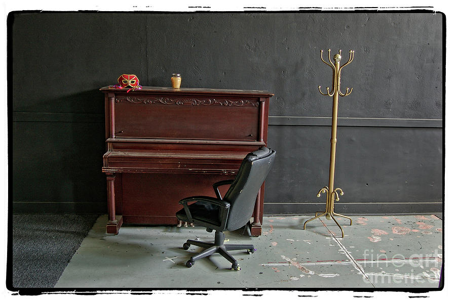 Piano Photograph - Red mask, 2012 by Michael Ziegler
