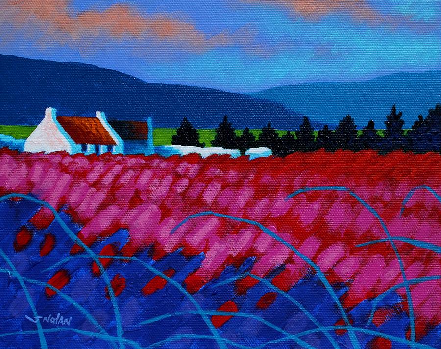 Poppy Painting - Red Meadow by John  Nolan