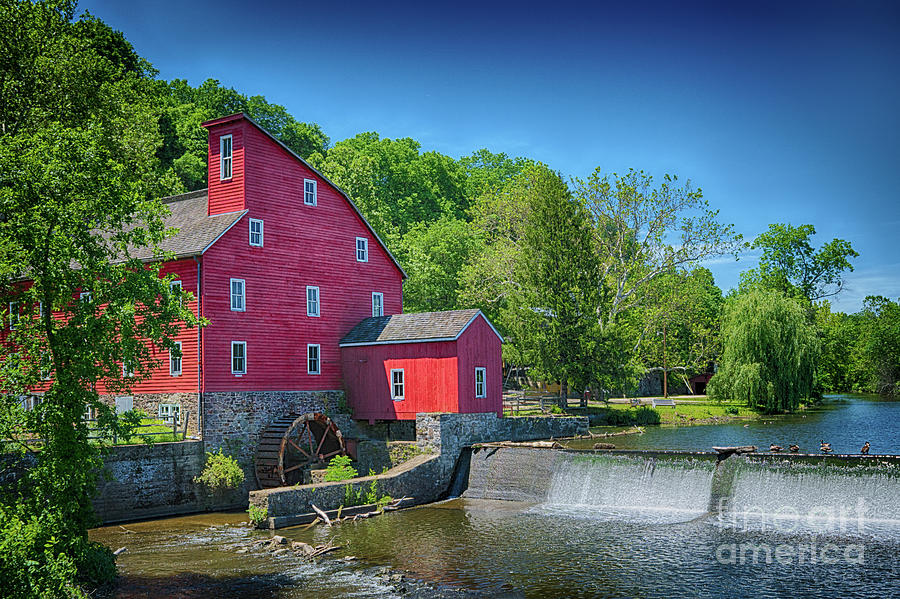 Red Mill of Clinton New Jersey Photograph by Priscilla Burgers