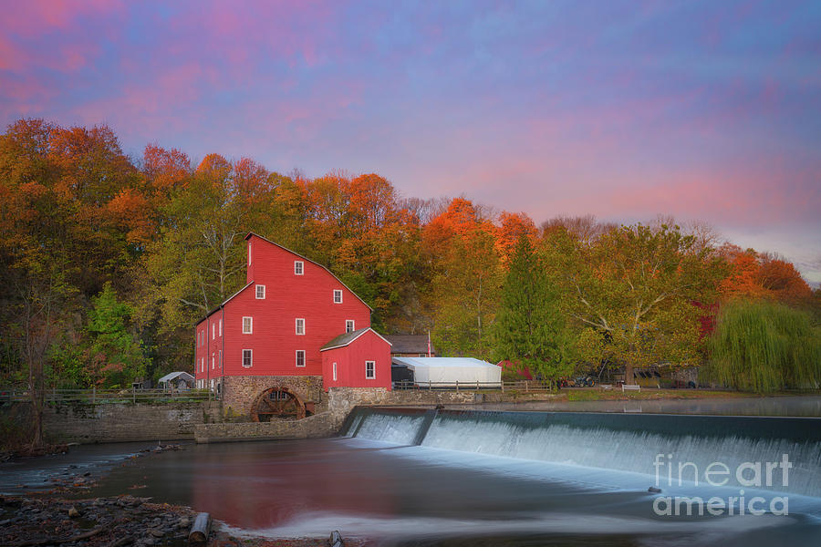 Red Mill Sunrise Photograph by Michael Ver Sprill