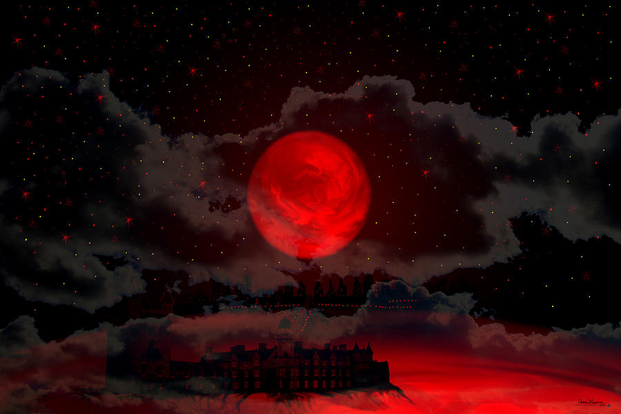 Red Moon Planet Photograph by Andrea Lawrence