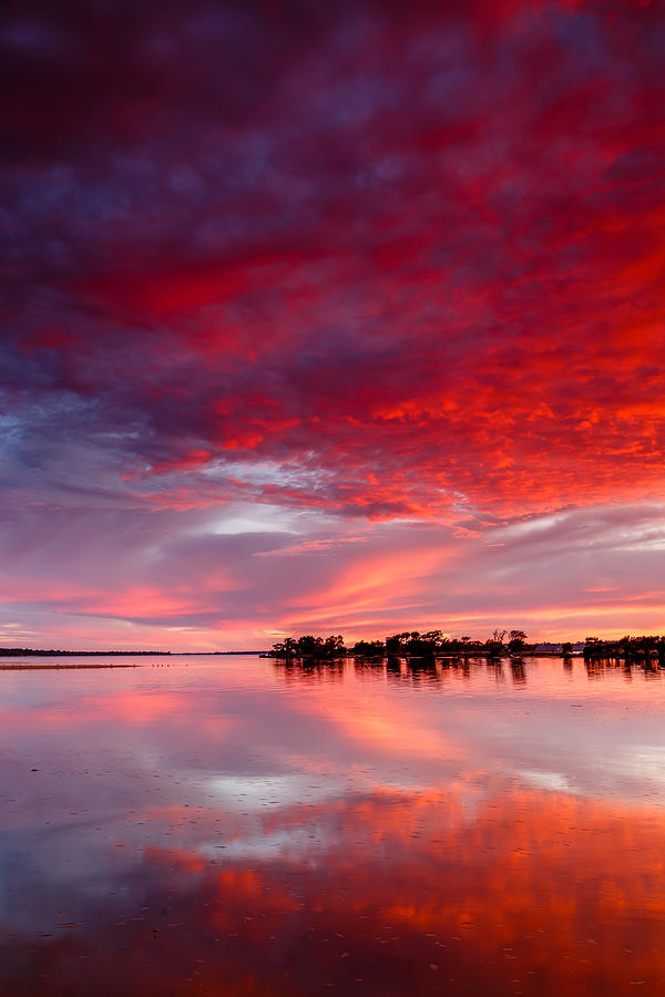 Sunset Photograph - Red Morning by Robert Caddy