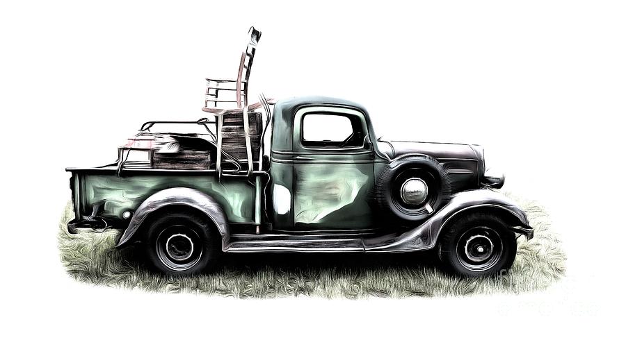 Red Neck Moving Day Digital Art by Edward Fielding