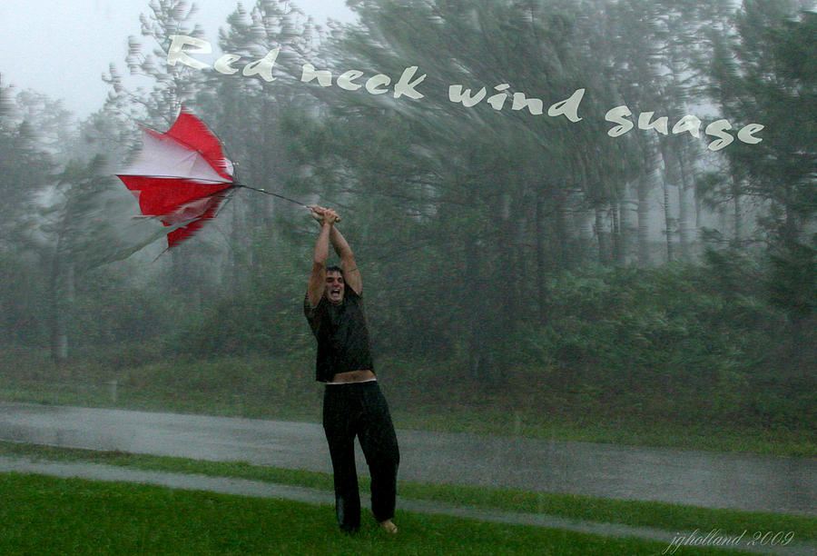 Red Neck Wind Guage Photograph by Joseph G Holland