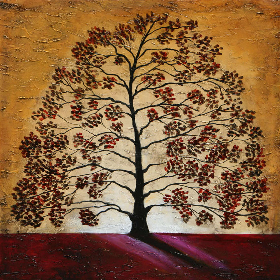 Red Oak Painting by Lauren  Marems