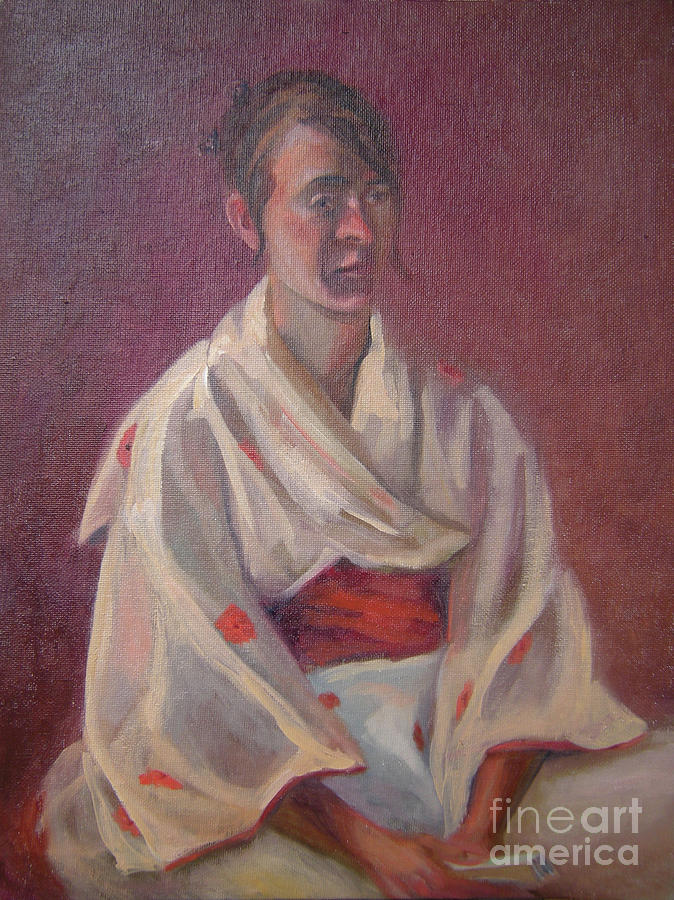 Red Obi Painting by Lilibeth Andre
