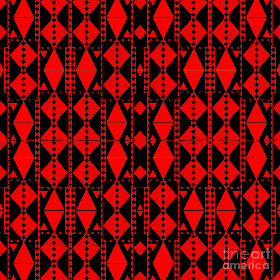 Red On Black Digital Art by Helena Tiainen