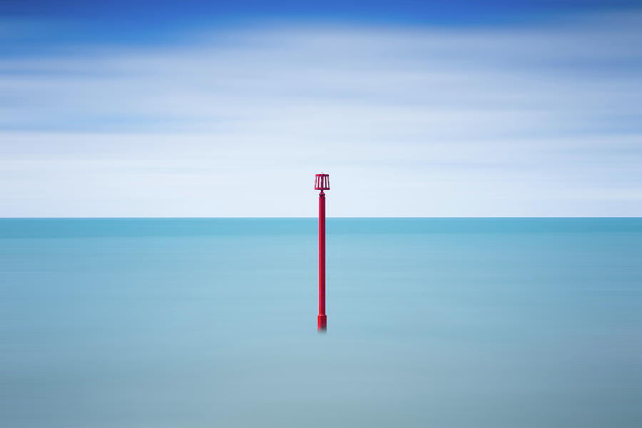 Landscape Photograph - Red on Blue by Tim Booth