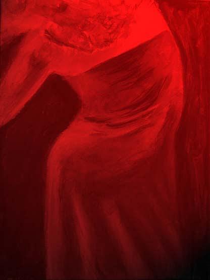 Red one Painting by Safoura Massoud