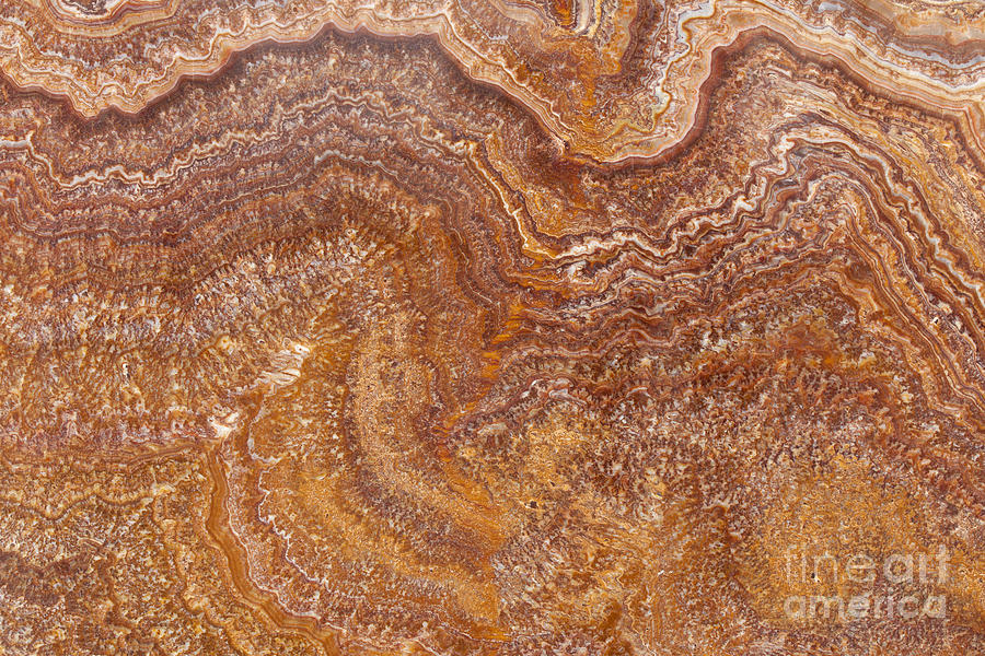Pattern Photograph - Red Onyx by Anthony Totah