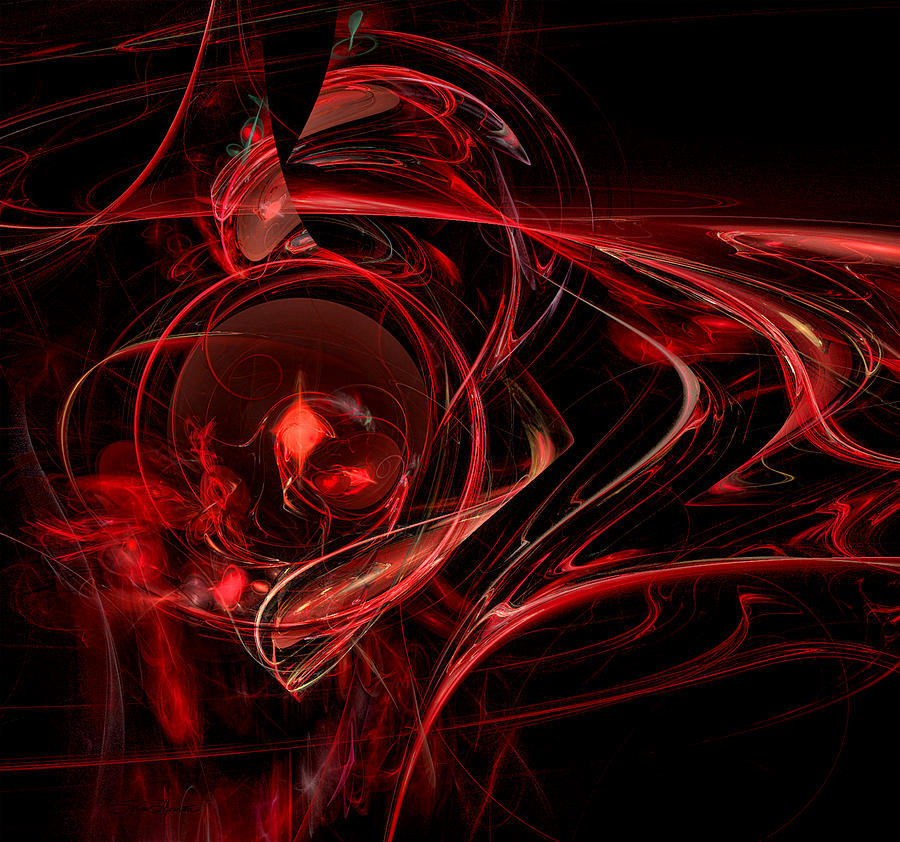 Red Orb Digital Art by Sylvia Thornton - Fine Art America