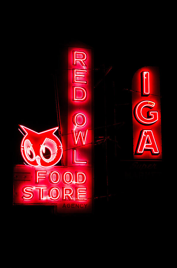 Red Owl - IGA Photograph by Susan McMenamin - Fine Art America