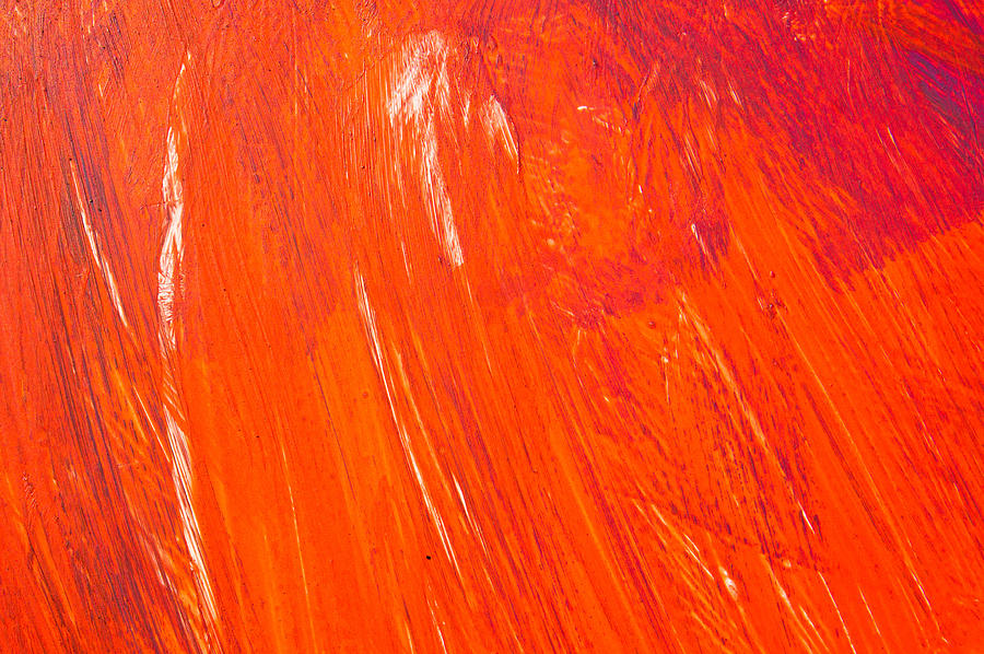 Red paint Photograph by Tom Gowanlock