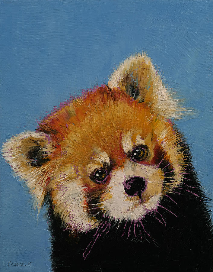 Red Panda Painting by Michael Creese