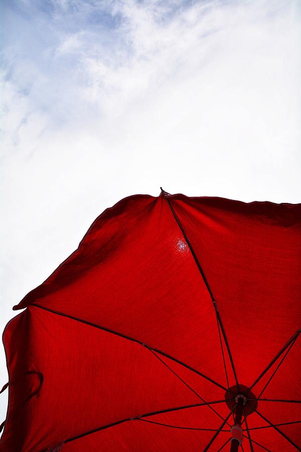Summer Photograph - Red Parasol by Koji Nakagawa