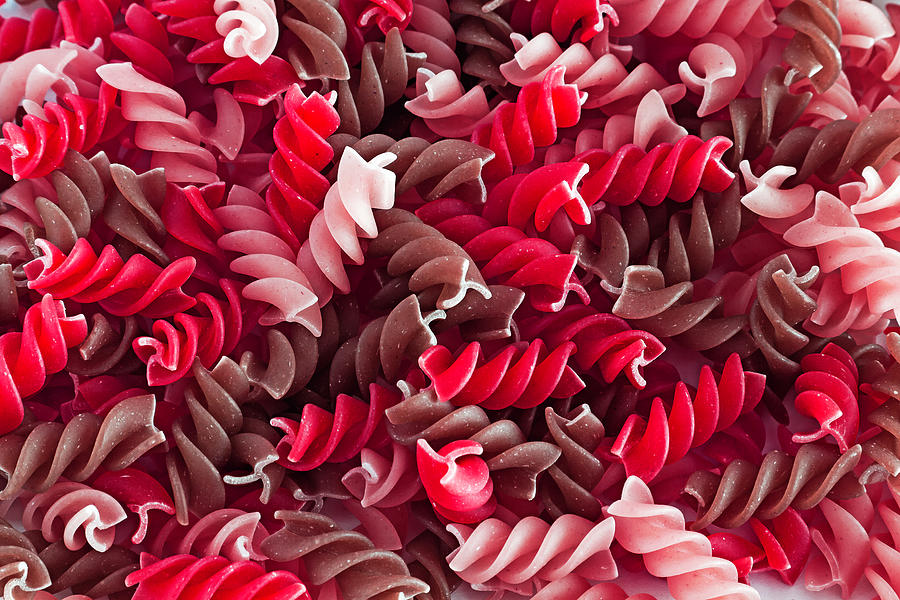 Screw Photograph - Red pasta by D Plinth