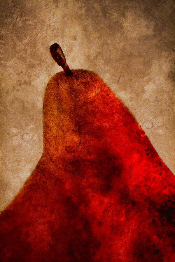 Pear Photograph - Red Pear II by Carol Leigh