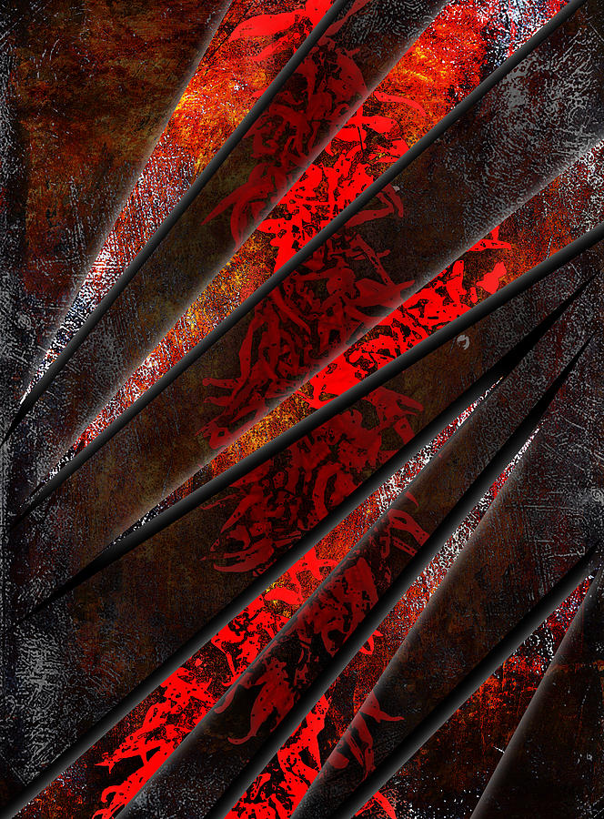 Abstract Digital Art - Red Pepper Abstract by Svetlana Sewell