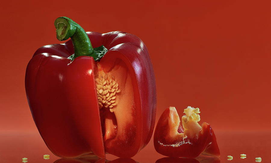 Food Photograph - Red Pepper by Slava Shamanoff