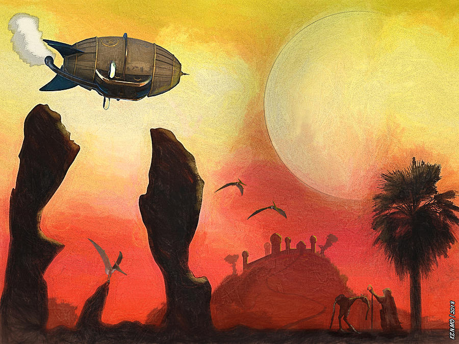 Red Planet Digital Art by Ken Morris