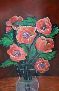 Red Poppies Painting by Ruth Olivar Millan Red Poppies Painting by Ruth Olivar Millan