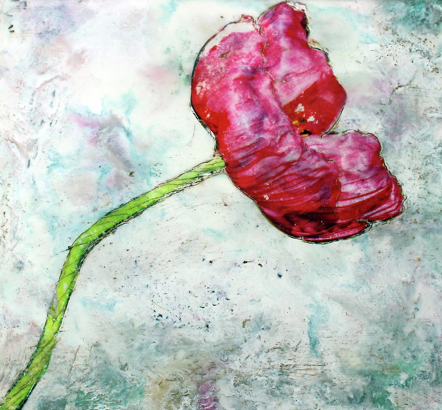 Poppy Painting - Red poppy by Marcia Streithorst