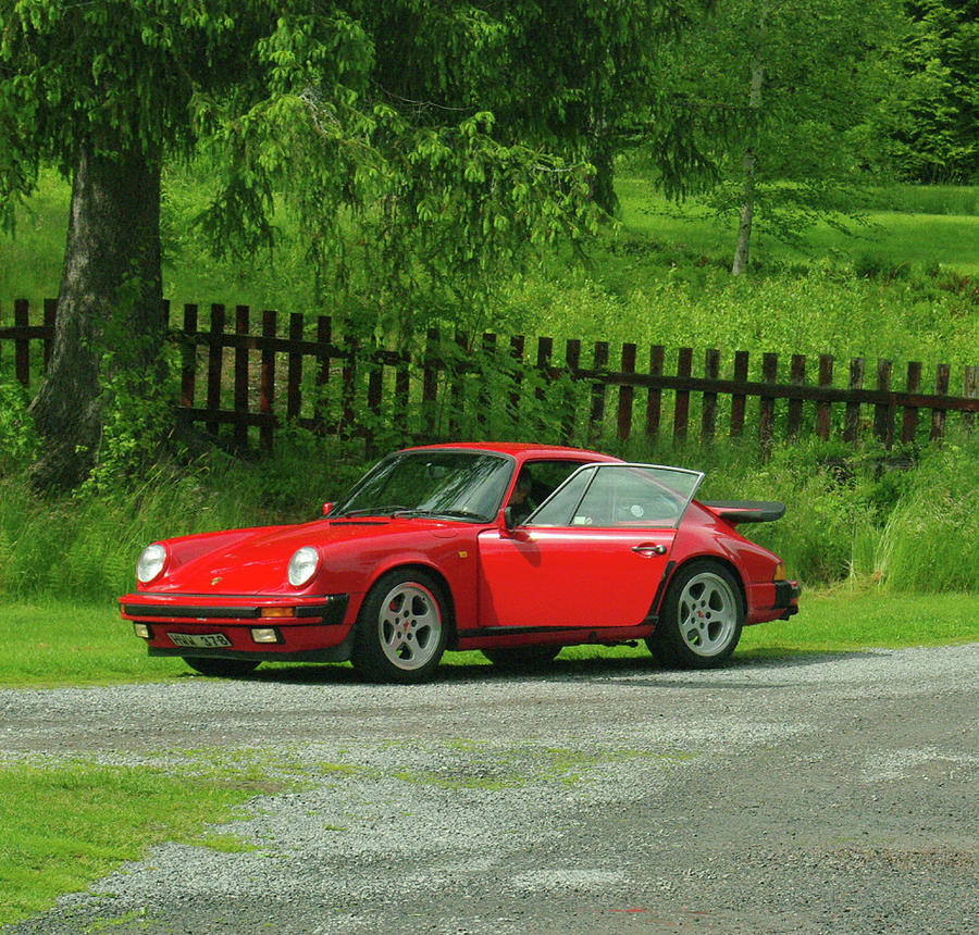 Red Porsche Photograph by Jesse Coulson | Fine Art America