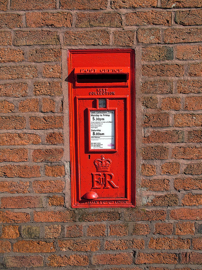 Red Post Box Photograph by John Bradburn - Fine Art America