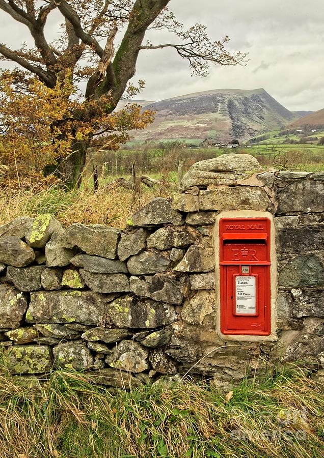 Red Postbox Down a Country Lane Photograph by Martyn Arnold