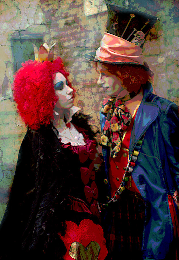 Red Queen And Mad Hatter In Love Photograph By Suzanne Powers