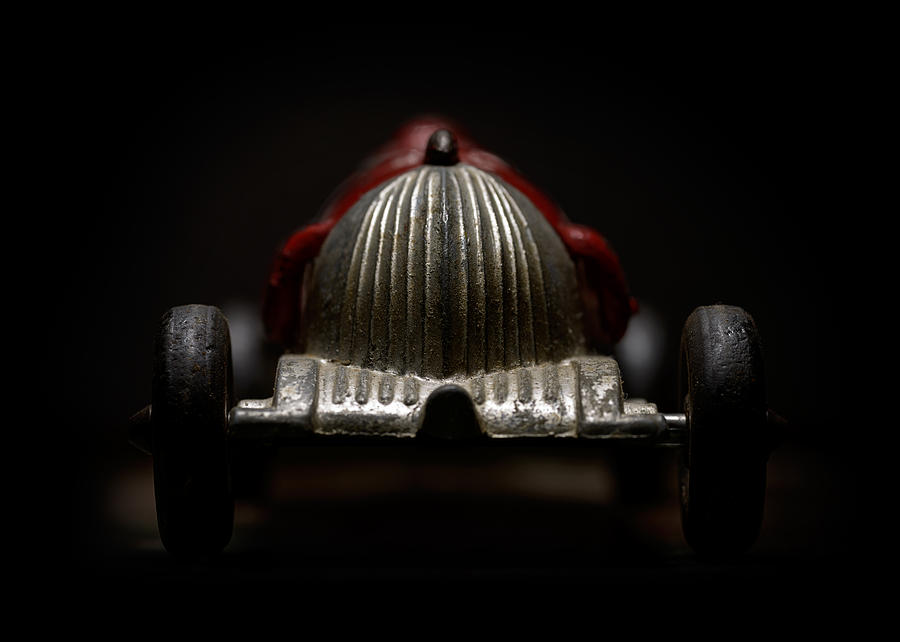 Red Race Car Front Photograph by Art Whitton