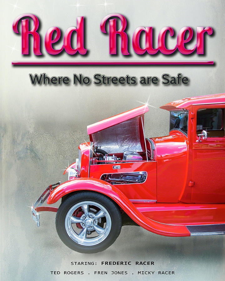 Red Racer Movie Poster by William Havle Red Racer Movie Poster by William Havle