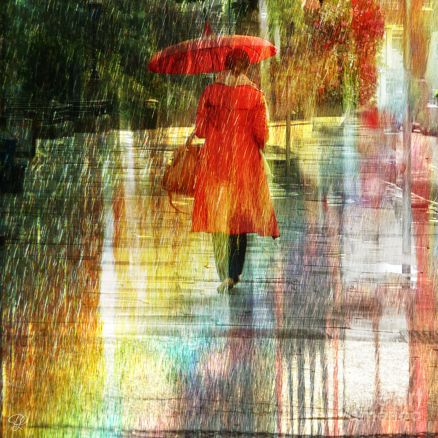Red Rain Day Photograph by LemonArt Photography