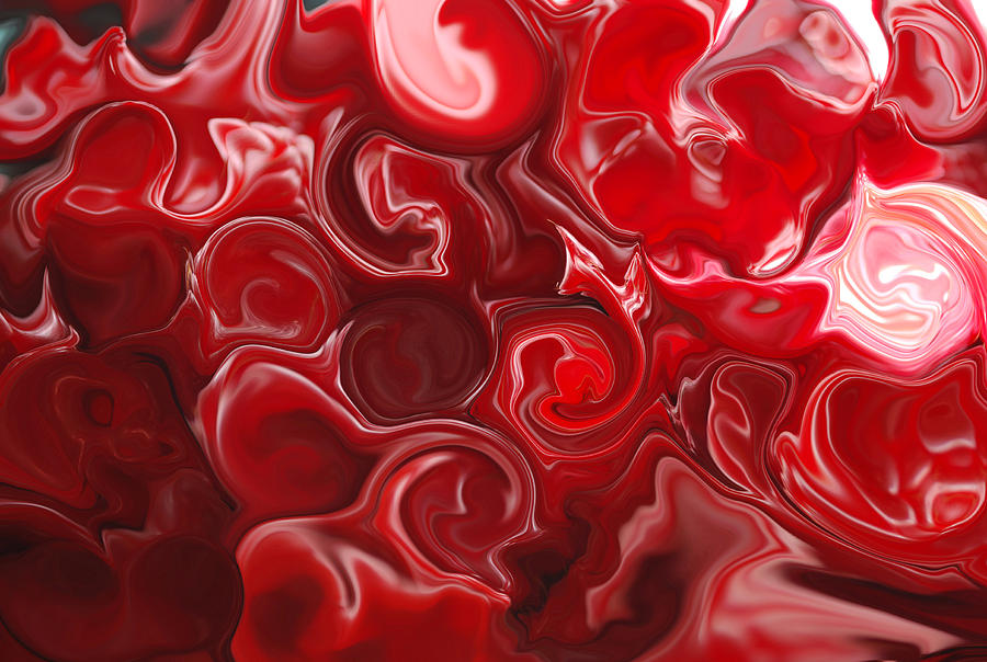 Raspberry Digital Art - Red Raspberry Abstract  by Michelle  BarlondSmith