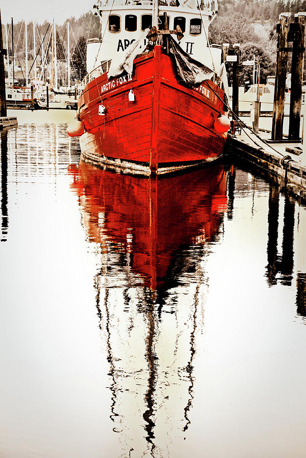 Red Reflection Photograph by Priscilla Huber