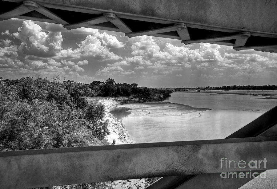 Red River Bridge View Photograph by Fred Lassmann