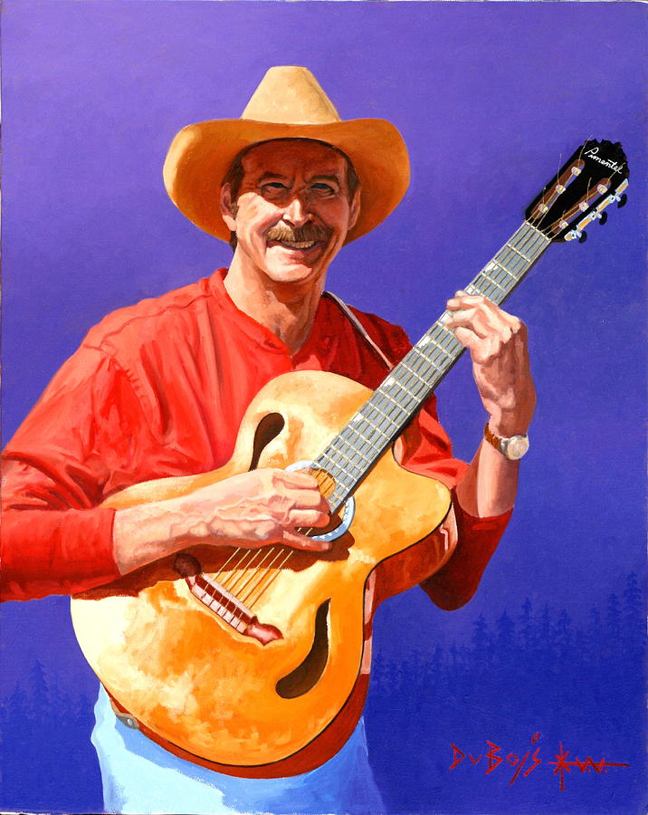 Red River Troubador Painting by Howard Dubois