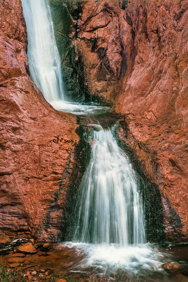Grand Canyon National Park Photograph - Red Rock and Falls by Geoffrey Ferguson