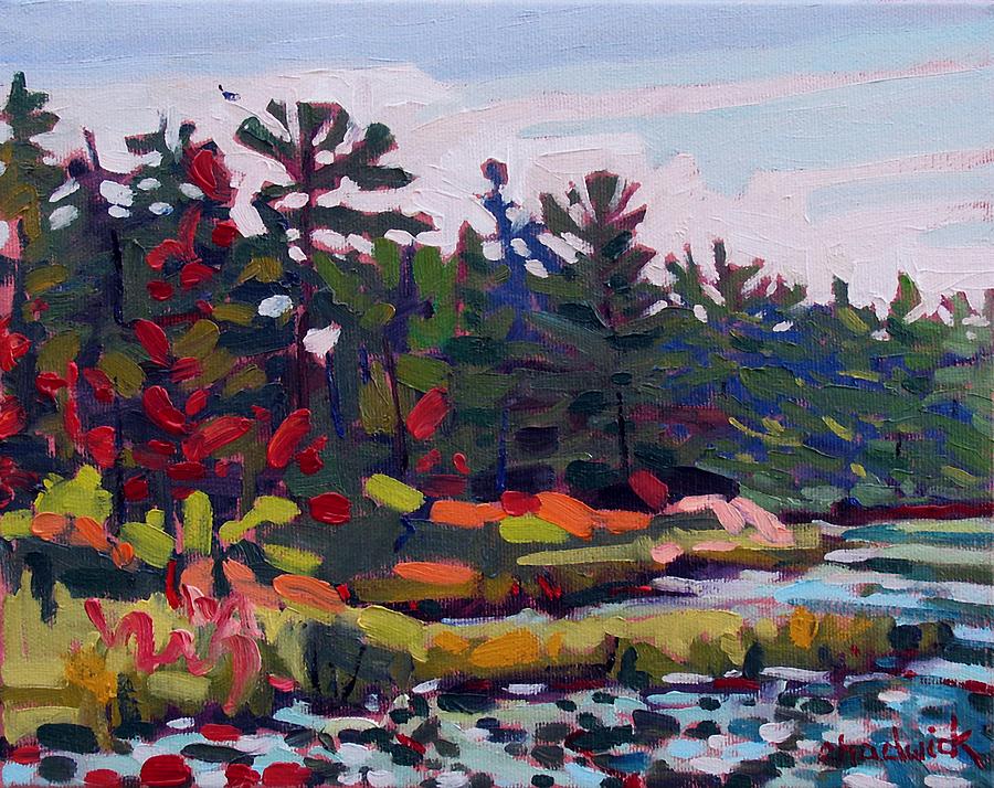 Red Rock Bay Painting by Phil Chadwick