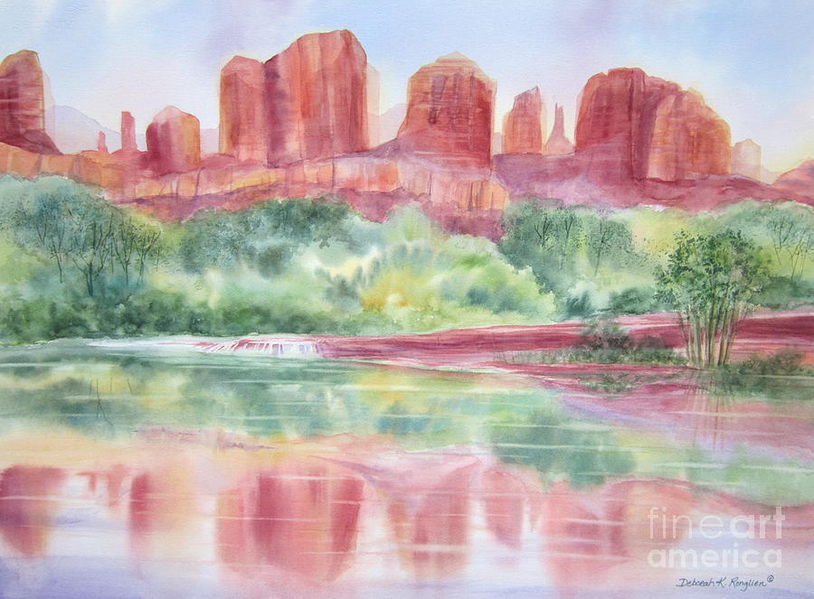 Red Rock Canyon Painting by Deborah Ronglien