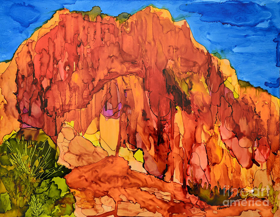 Red Rock Canyon Loop Painting by Vicki  Housel