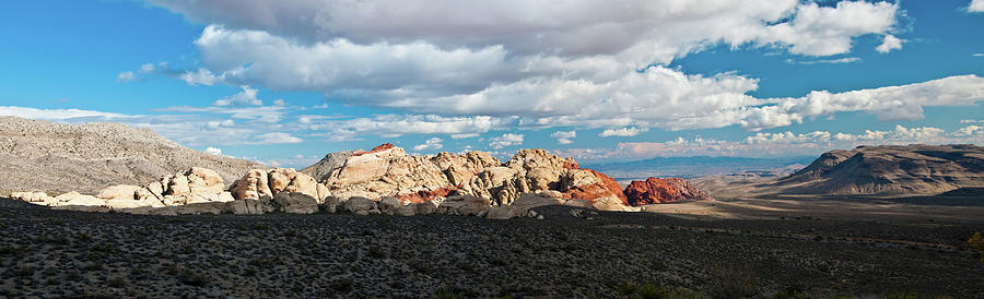 Red Rock Canyon Pamorama Photograph by Eddie Yerkish
