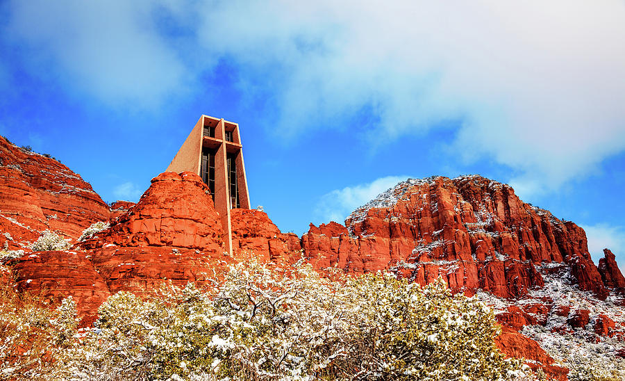 Red Rock Church Photograph by Alexey Stiop