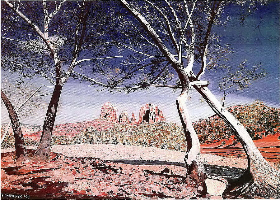 Red Rock Crossing Painting