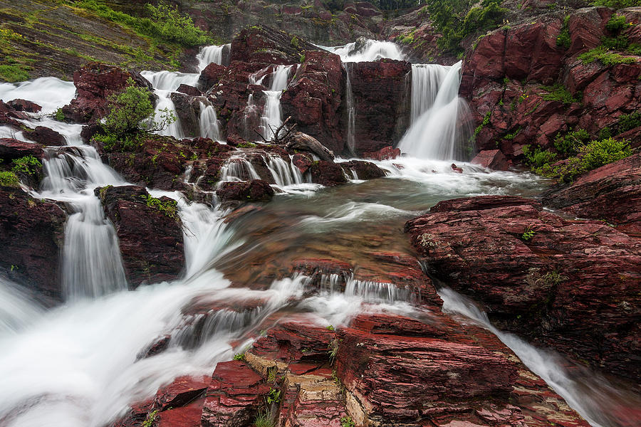 Red Rock Falls Photograph by Mark Kiver